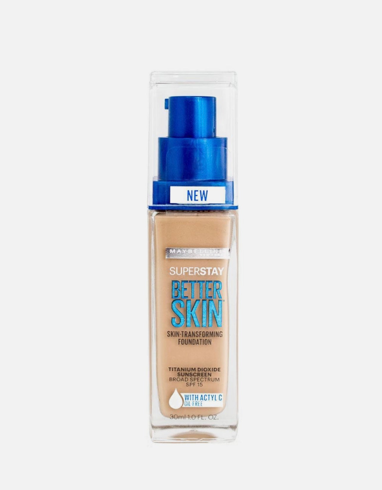 Maybelline Superstay Better Skin Foundation in Warm Nude, Full Coverage