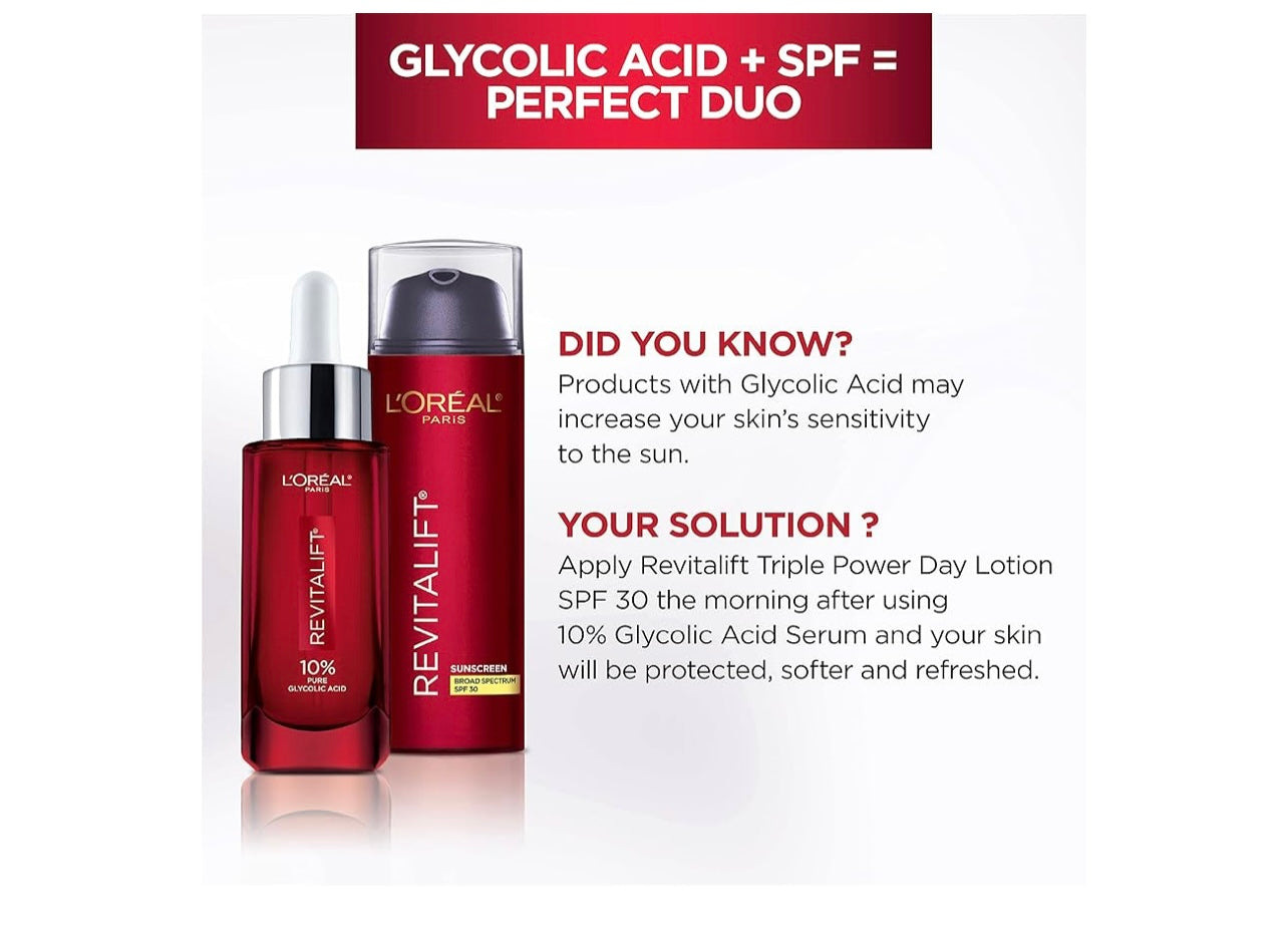 Revitalift Derm Intensives 10% Pure Glycolic Acid Face Serum - Dark Spot Corrector