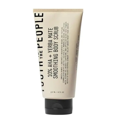 Youth To The People 10% AHA + Yerba Mate Smoothing Body Scrub, Vegan & Superfood Skincare