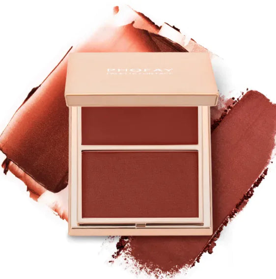 PHOFAY Double-Take Cream and Powder Blush Duo