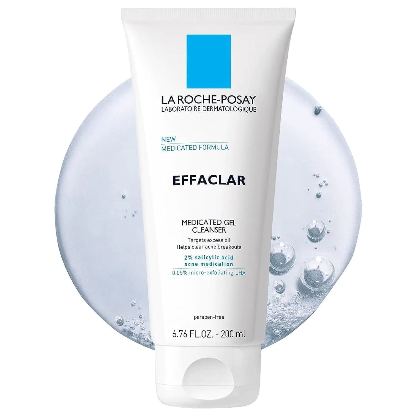 La Roche-Posay Effaclar Medicated Gel Cleanser, 2% Salicylic Acid Acne Face Wash