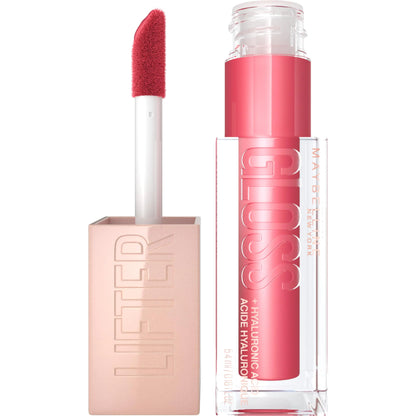 Maybelline Lifter Gloss Hydrating Lip Gloss with Hyaluronic Heat Raspberry Neutral