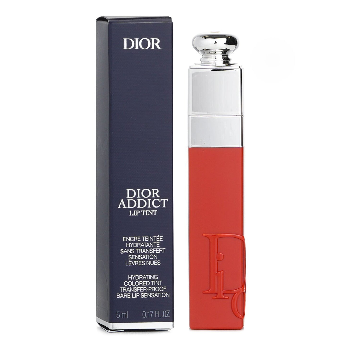 Dior Addict Lip Tint – 421 Natural Tea, 0.17 oz, Transfer-Proof Semi-Matte Finish