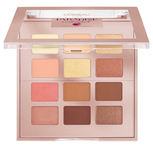 L’Oréal Paris Paradise Enchanted Scented Eyeshadow Palette, 12 Warm Shades (Pack of 2)