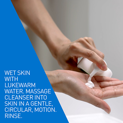 CeraVe Hydrating Cream-to-Foam Cleanser 8oz, Hyaluronic Acid & Ceramides for Dry & Sensitive Skin