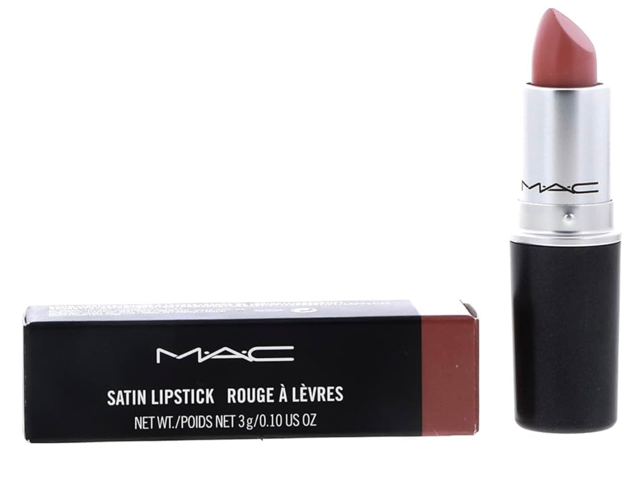 MAC Satin Lipstick – Cherish (0.1 oz), infused with Vitamin C and E