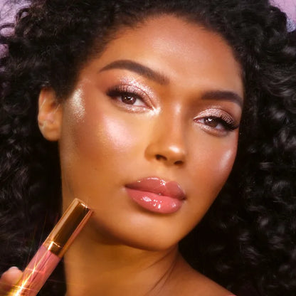 Charlotte Tilbury Glossy Lip Duo, Lip Cheat Iconic Nude & Collagen Lip Bath Pillow Talk