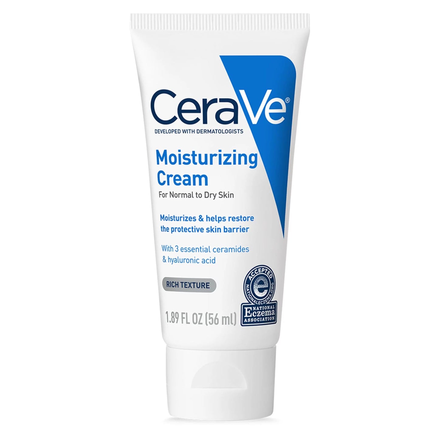 CeraVe Moisturizing Cream – Face & Body, Normal to Dry Skin, Hyaluronic Acid & Ceramides, 8 oz