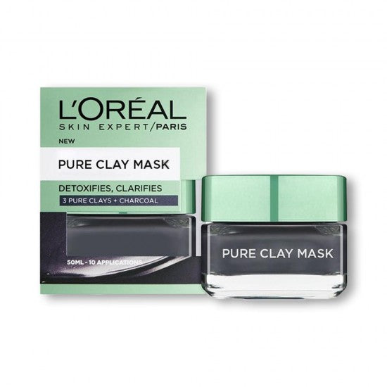 L’Oréal Paris Pure Clay Face Mask with Charcoal, Detox & Brighten Dull Skin