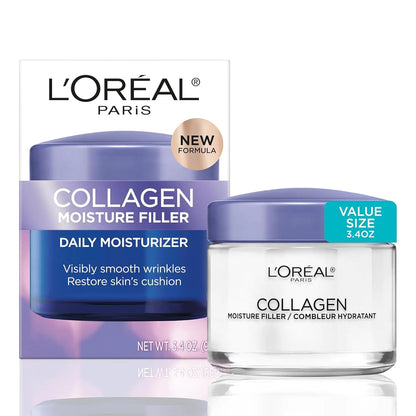 L’Oréal Paris Collagen Daily Face Moisturizer – Anti-Wrinkle, Hydrating, Plumping Cream