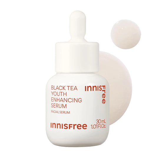 innisfree Black Tea Youth Enhancing Serum, Niacinamide & Antioxidants for Firming & Glow