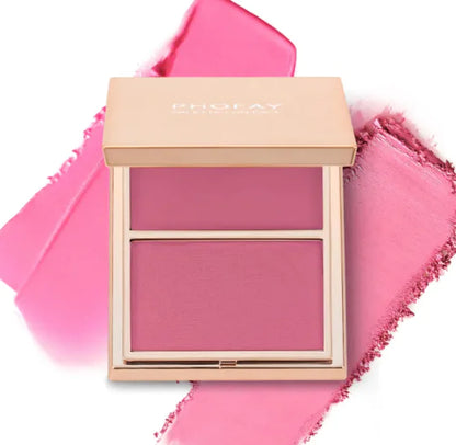 PHOFAY Double-Take Cream and Powder Blush Duo