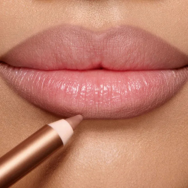 Charlotte Tilbury Glossy Lip Duo, Lip Cheat Iconic Nude & Collagen Lip Bath Pillow Talk