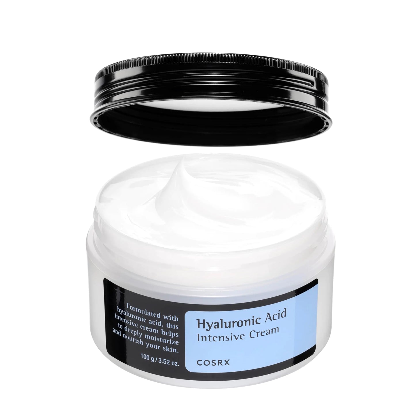 COSRX Hyaluronic Acid Moisturizing Cream, Long-Lasting Hydration for Sensitive Skin, 3.52 oz
