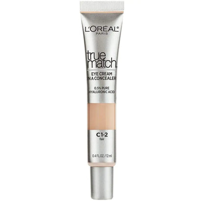 L’Oréal Paris True Match Eye Cream in a Concealer – Fair C1-2, 0.4 fl oz