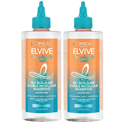 L’Oréal Paris Elvive Dream Lengths Curls No Build-Up Micellar Shampoo, Sulfate, Silicone & Paraben-Free