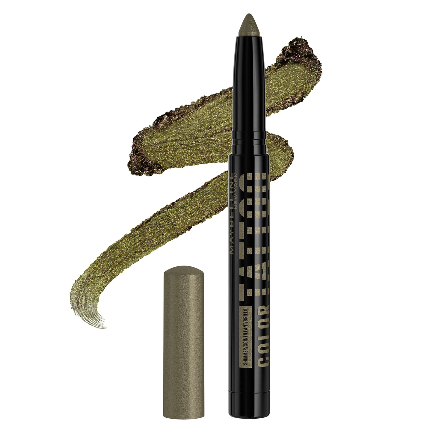 Maybelline Color Tattoo Longwear Multi-Use Eye Shadow Stix, I am Fierce (Deep Green Shimmer)