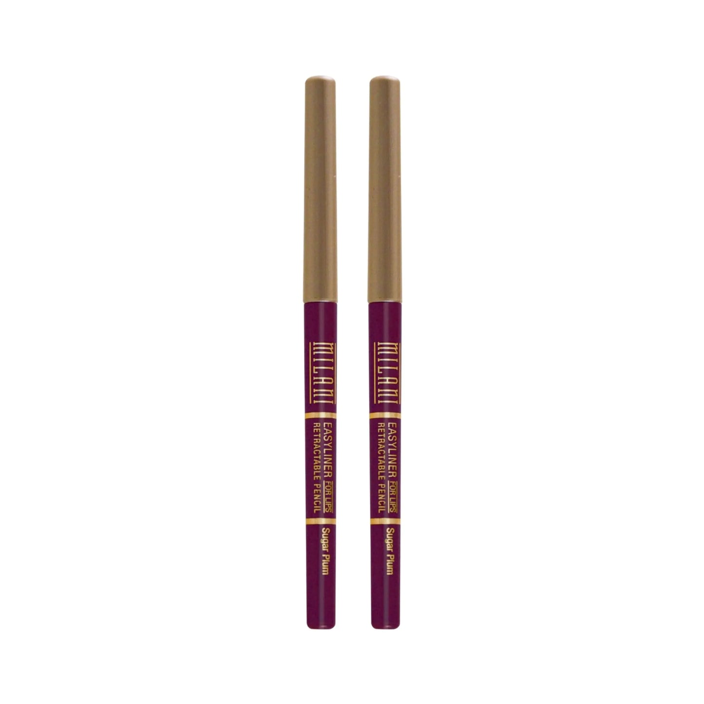 Milani Retractable Lip Liner Pencil – Sugar Plum 01, 2 Pack, Cruelty-Free