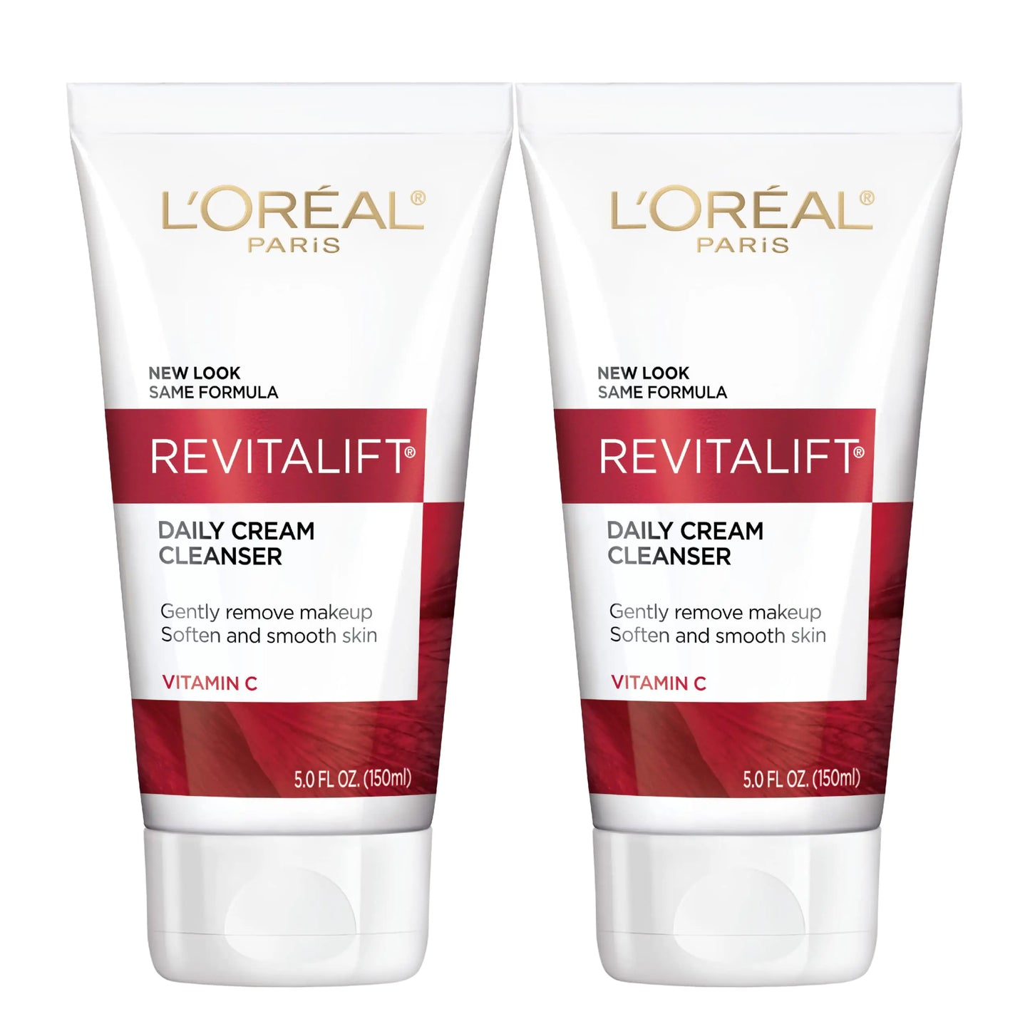 L’Oréal Paris Revitalift Radiant Smoothing Cream Cleanser, Set of 2