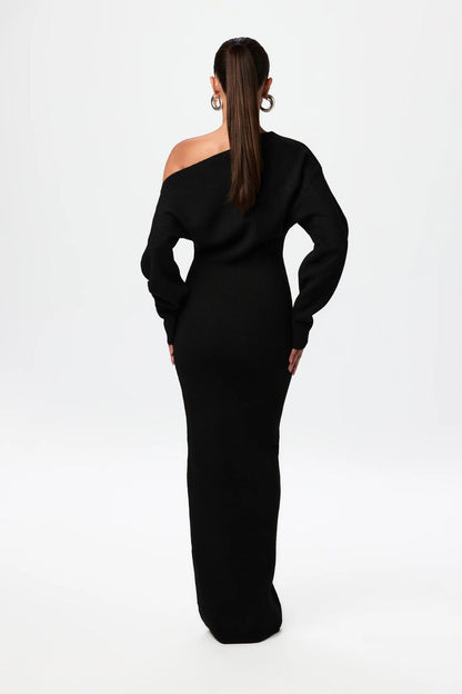 Vanessa Off-Shoulder Form-Fitting Maxi Dress