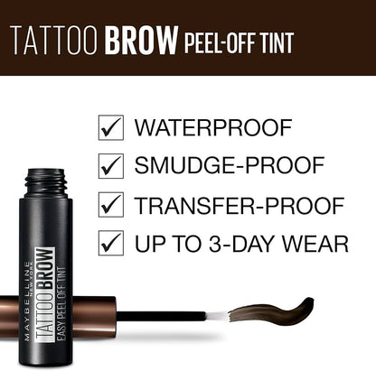 Maybelline New York Brow Tattoo Longlasting Tint - Dark Brown, 4.9 ml