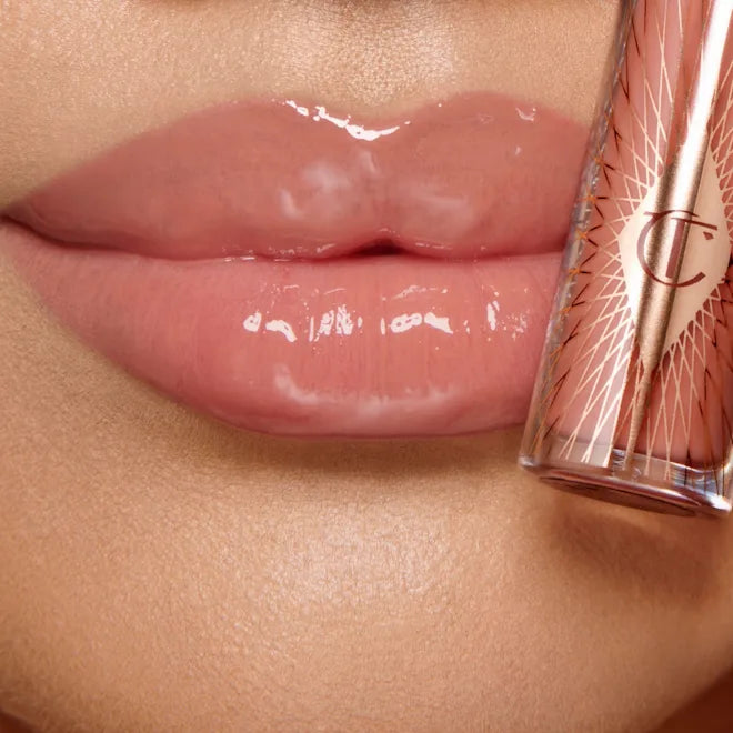 Charlotte Tilbury Glossy Lip Duo, Lip Cheat Iconic Nude & Collagen Lip Bath Pillow Talk