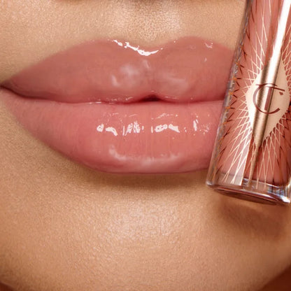 Charlotte Tilbury Glossy Lip Duo, Lip Cheat Iconic Nude & Collagen Lip Bath Pillow Talk