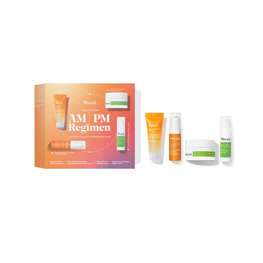 Murad AM/PM 4-Piece Day & Night Trial Kit, SPF 50, Dark Spot & Retinol Serums