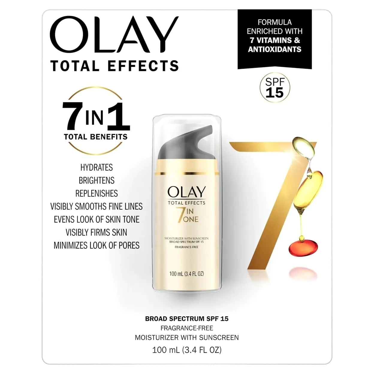 OLAY Total Effects 7-in-1 Moisturizer SPF15, 100ml