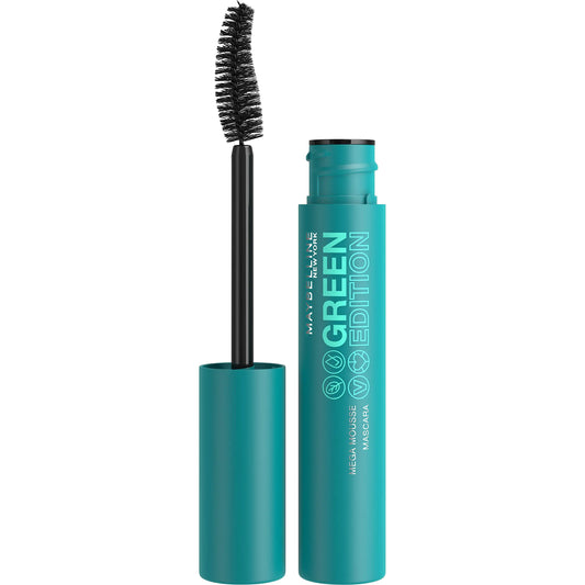 Maybelline Green Edition Mega Mousse Mascara Makeup, Blackest Black
