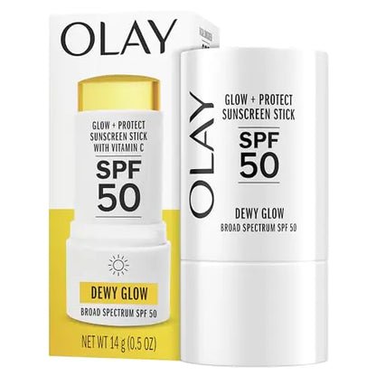 OLAY Glow & Protect Face Sunscreen Stick SPF50 – Fragrance-Free, 0.5oz