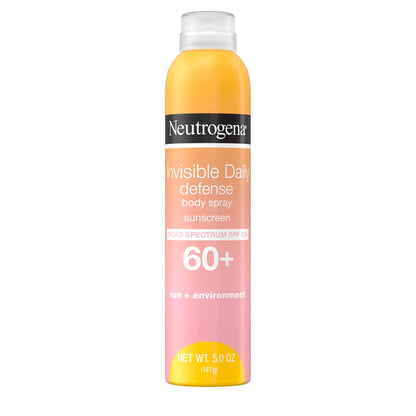 Neutrogena Invisible Daily Defense SPF 60+ Body Sunscreen Spray – 5oz