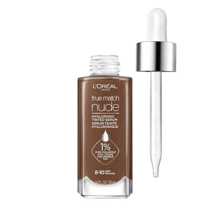 L’Oréal Paris True Match Nude Hyaluronic Tinted Serum Foundation – Deep 8-10