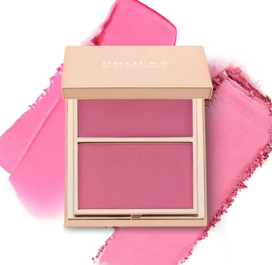 PHOFAY Double-Take Cream and Powder Blush Duo