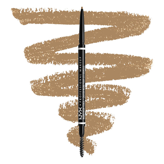 NYX Micro Brow Pencil - Blonde, Precision Eyebrow Pencil, Vegan & Waterproof