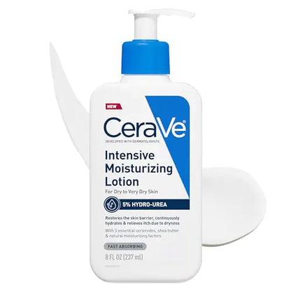 CeraVe Intensive Moisturizing Lotion – Hydro-Urea & Shea Butter, 8 oz