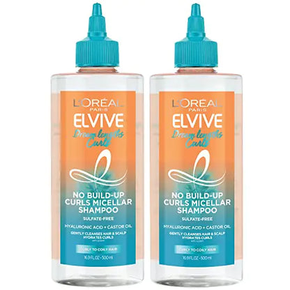 L’Oréal Paris Elvive Dream Lengths Curls No Build-Up Micellar Shampoo, Sulfate, Silicone & Paraben-Free