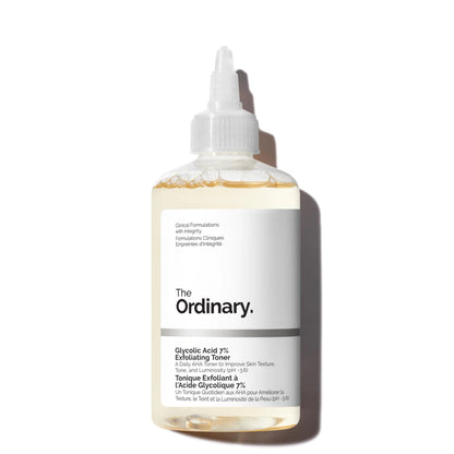 The Ordinary Glycolic Acid 7% Exfoliating Toner for Brightening, Smoothing and Even Tone