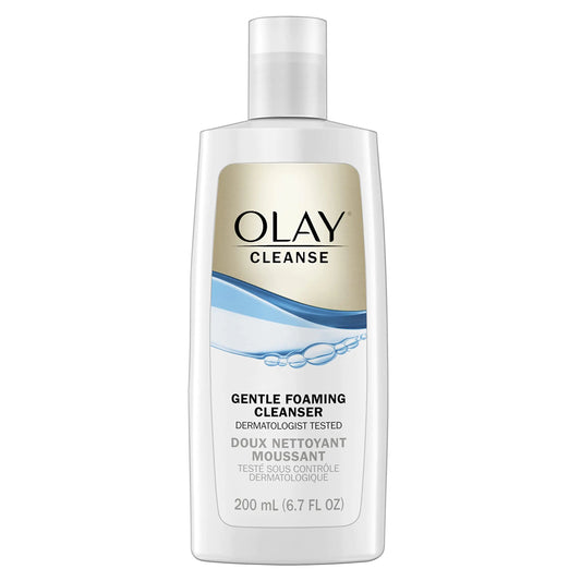 Olay Gentle Foaming Face Cleanser – Fragrance-Free for Sensitive Skin, (Pack of 3)