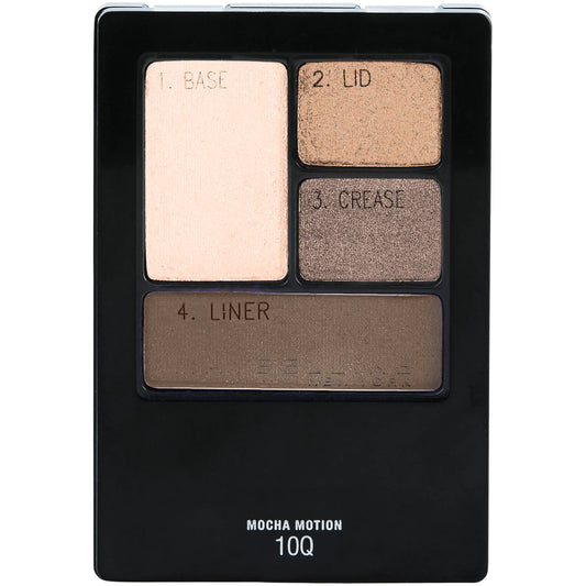 Maybelline Expert Wear Eyeshadow Quads – Mocha Motion, 4-Shade Palette