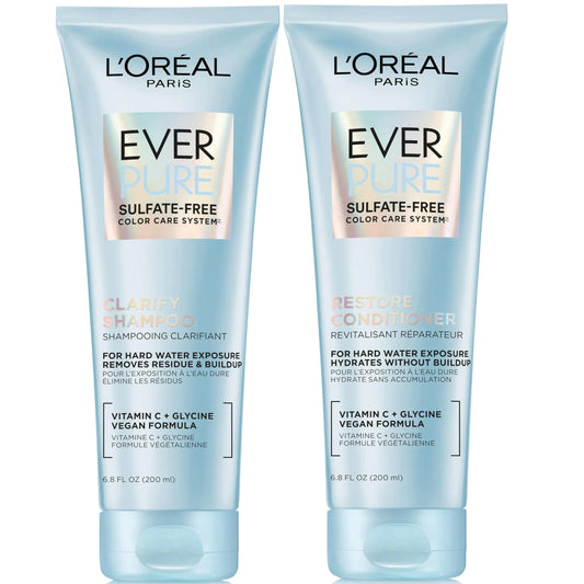 L’Oréal Paris EverPure Clarify & Restore Sulfate-Free Shampoo & Conditioner Set