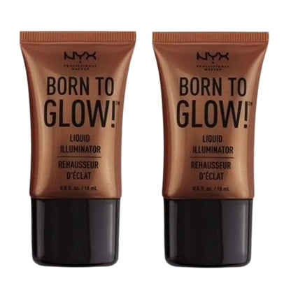 NYX Born to Glow! Liquid Illuminator – Sun Goddess LI04, Luminous Radiance (2 Pack)