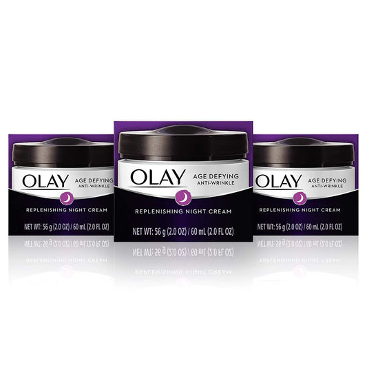 Olay Age Defying Anti-Wrinkle Night Face Cream – 2 fl oz, 3 Pack