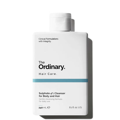 The Ordinary Sulphate 4% Cleanser, Gentle Body & Hair Wash 8.1 Fl Oz