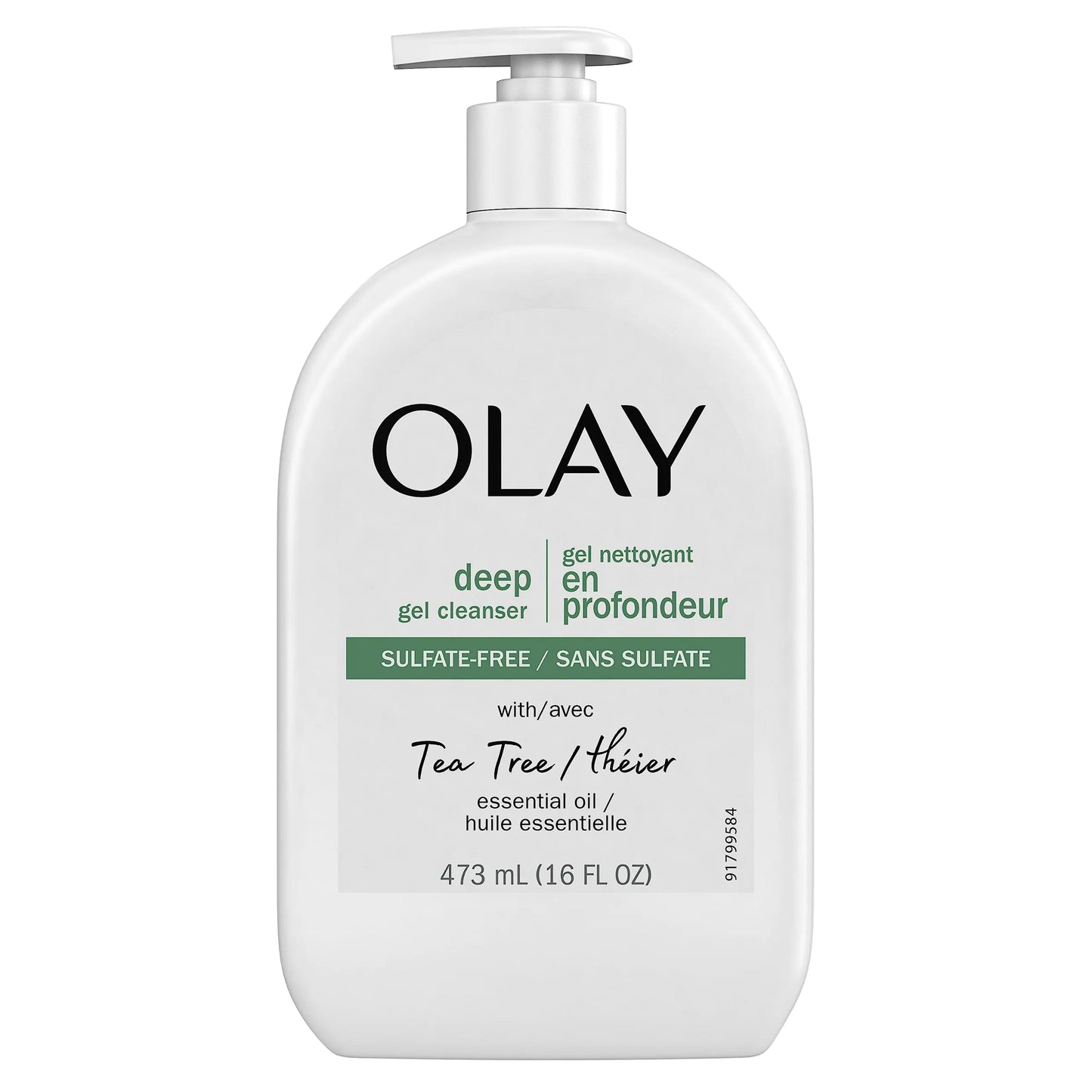 Olay Deep Gel Cleanser with Tea Tree Essential Oil 16 Oz