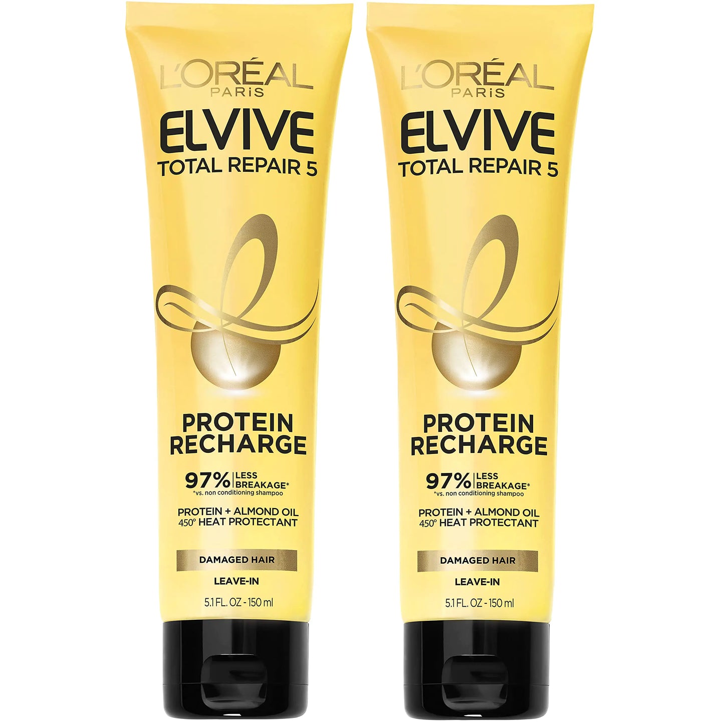 L’Oréal Paris Elvive Total Repair 5 Protein Recharge Leave-In Conditioner 2 Pack