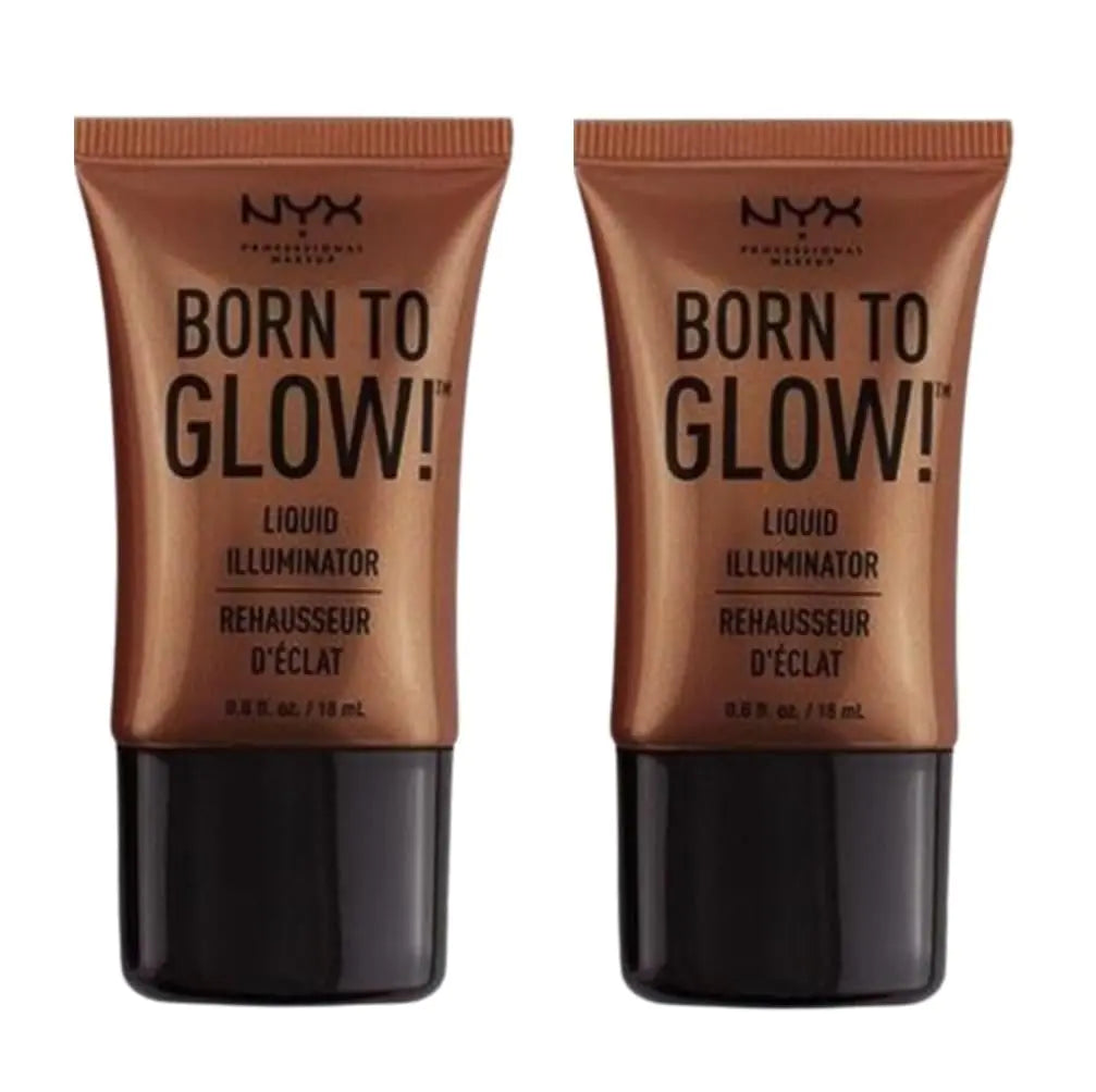 NYX Born to Glow! Liquid Illuminator – Sun Goddess LI04, Luminous Radiance (2 Pack)