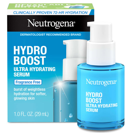 Neutrogena Hydro Boost Ultra Hydrating Serum with Hyaluronic Acid, 72-Hour Hydration, 1 oz