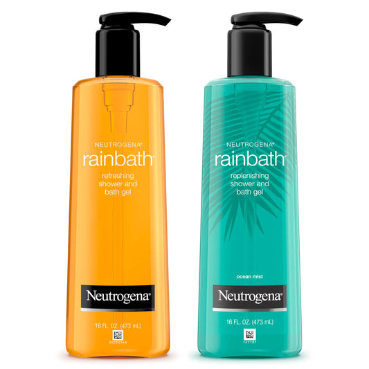 Neutrogena Rainbath 2-Pack Shower Gel, Ocean Mist & Original, 16oz Each