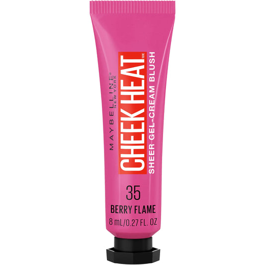 Maybelline Cheek Heat Gel-Cream Blush - Dewy Finish, Shade 35 Berry Flame